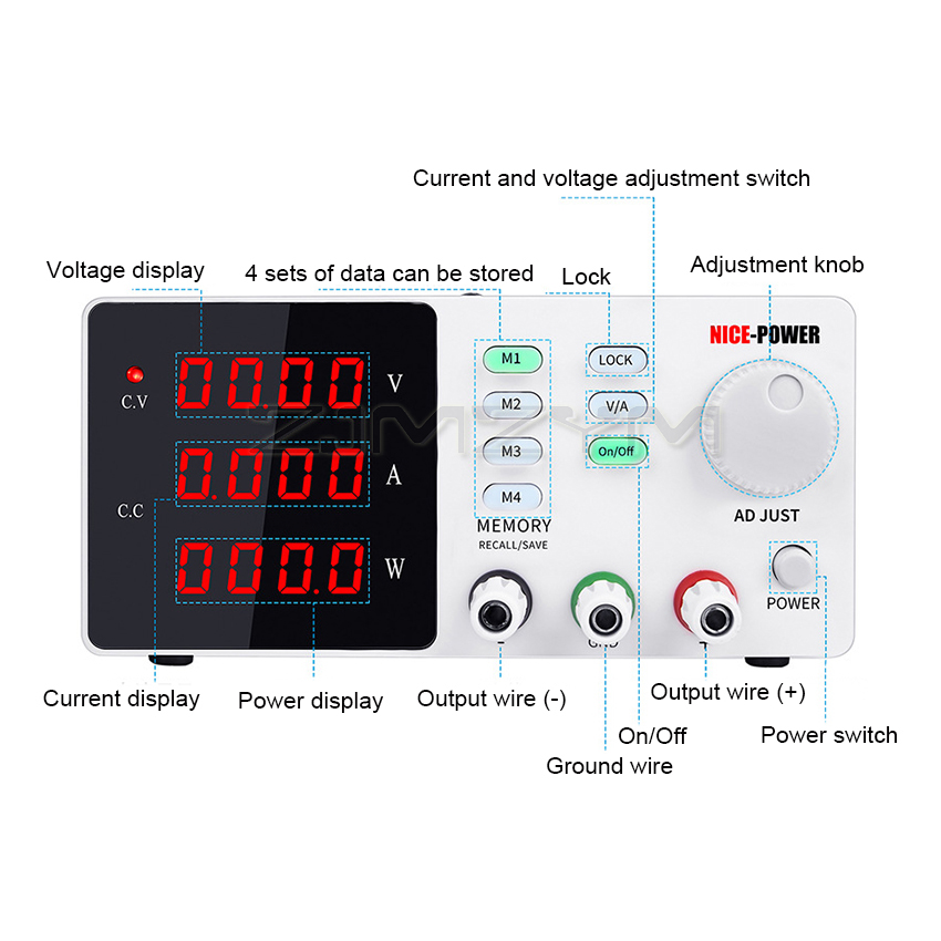 2025 hot sale Lab Programmable - огляд і ціна High Precision Adjustable Lab Power Supply 120V 3A