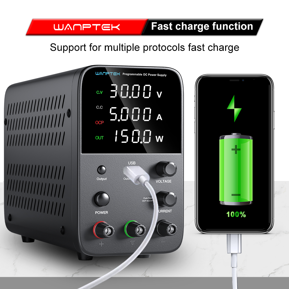Wanptek Laboratory Power Suppl - огляд і ціна Programmable Dc Power Supply 60V 10A