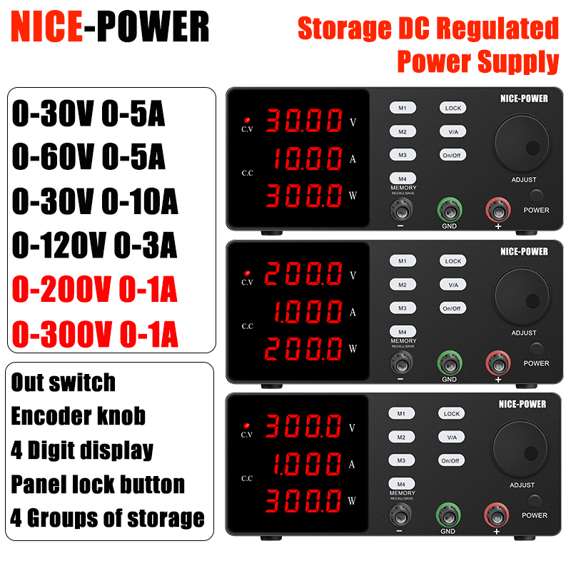 NICE-POWER 200V/300V 1A DC Pow - огляд і ціна Switching Dc Power Supply 300V 1A