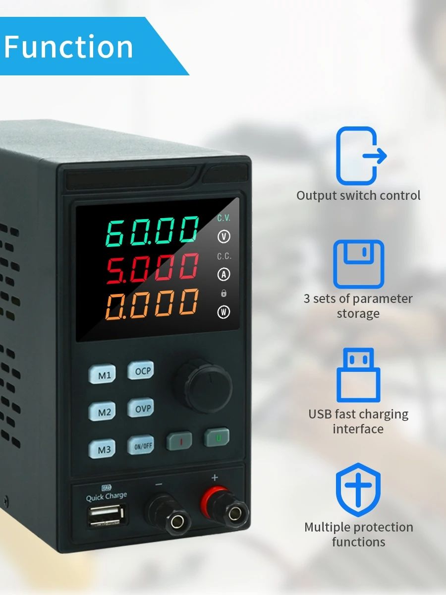 MYAMI 30V 32V 10A with USB/RS4 - огляд і ціна Programmable Dc Power Supply 60V 10A